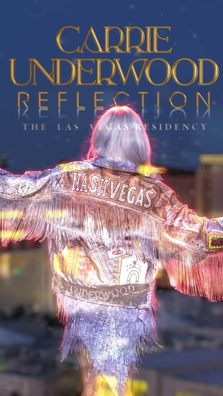 キャリー・アンダーウッドのインスタグラム：「Big news for 2024!! I’m so excited to share that #REFLECTION will be continuing at @resortsworldtheatre next year beginning in March! We love performing this show for everyone visiting from all over the world, and if you haven’t seen it yet, come see us! Tickets on sale Mon, Sept 18 at 10am PT. Fan Club pre-sale Thurs, Sept 14.  🎫: axs.com/carrieinvegas   March 6 - 16💎 May 22 - 31💎 June 1💎 August 14 - 24💎   And don’t forget we still have more shows this year! Sept 22 -30 💎 Nov 29 💎 Dec 1-16 💎 @resortsworldlv @aegpresentslv #CUinVegas #2024」