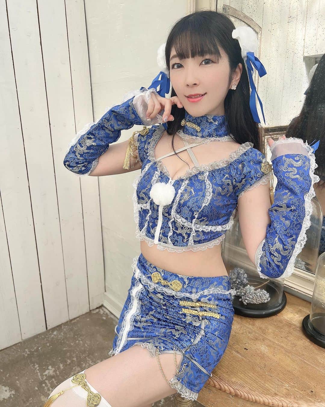 服部彩香のインスタグラム：「🇨🇳🐼  . #Malymoon #sugar #ハロウィンコスプレ #コスプレ #撮影会 #チャイナ」