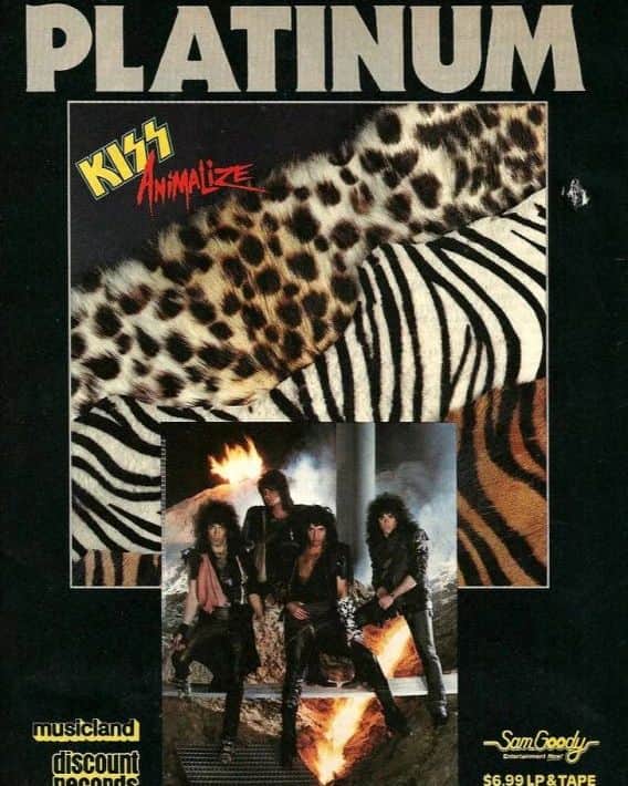 KISSのインスタグラム：「#KISSTORY - September 13, 1984 - Our platinum album Animalize hit stores today in 1984. #KISS50  Name your top 3 songs from the album, #KISSARMY.」