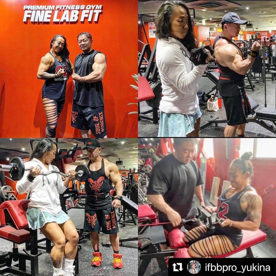 鈴木克彰のインスタグラム：「@ifbbpro_yukina さん🔥遠い🇺🇸から２日間ありがとうございました。✨🙏😊✨目標に向かって〜足らない数ピースが揃いまして道筋が明確に見えました。技術力がここから上がり確実に良くなられると思います。今度お逢いするときは〜恐らく素晴らしい成長されてますので、とても楽しみにしております。また是非〜お越しください。✨  #Repost @ifbbpro_yukina with @use.repost ・・・ Thank you to @suzuki.katsuaki ! さすがプロ中のプロ‼️ 今まで自分が悩んできた事がこの2日で解決しました。自分の体を知る事、そしてその体に対してどのように改善していくのか？日本人だからこそ日本人がするべきトレーニング。外人相手に勝つ為の方法をを教えてもらい、長年海外で戦っているからこそ生まれてくる鈴木さんのトレーニングはアメリカに帰ってから強化していきたい所だと思いました。 来年またパワーアップした自分で戻ってきます。鈴木さん、minakoさん、ファインラボフィットのスタッフの皆さん本当にありがとうございました。🙏🏽🙏🏽🙏🏽  @finelabfit @finelabfit.kazo @finelabfit_ageo @ensayojapan @suzuki.katsuaki  #ファインラボフィット  #ファインラボ  #エンサヨジャパン  #鈴木克彰　  #ジム #トレーニング #スタジオレッスン #フィットネスジム　 #スポーツクラブ　 #パーソナルジム　  #パーソナルトレーナー  #パーソナルトレーニング   #ダイエット #ボディメイク #健康維持 #姿勢改善  #上尾  #上尾ジム #上尾パーソナルジム  #上尾パーソナルトレーニング　  #加須　 #加須市 #加須ジム #加須パーソナルジム #加須パーソナルトレーニング　  #東大宮  #東大宮ジム  #東大宮パーソナルジム #東大宮パーソナルトレーニング」