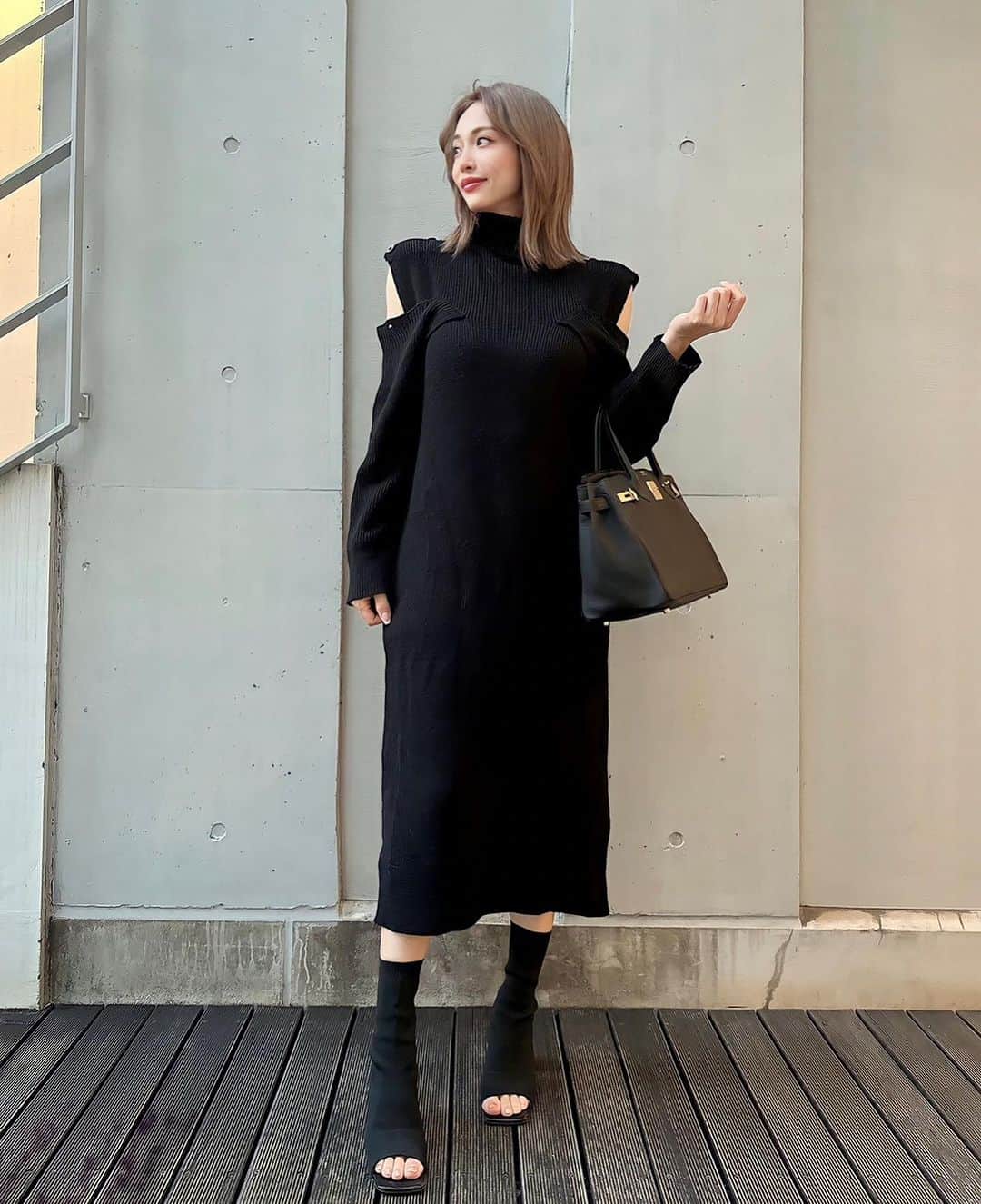 Select Shop MIRROR9さんのインスタグラム写真 - (Select Shop MIRROR9Instagram)「. 9/14(thu)20:00 START New Arrival ✔︎Aggie knit onepiece ¥12,100(tax in)  model 162cm  #MIRROR9 #ミラーナイン」9月14日 15時00分 - mirror9official