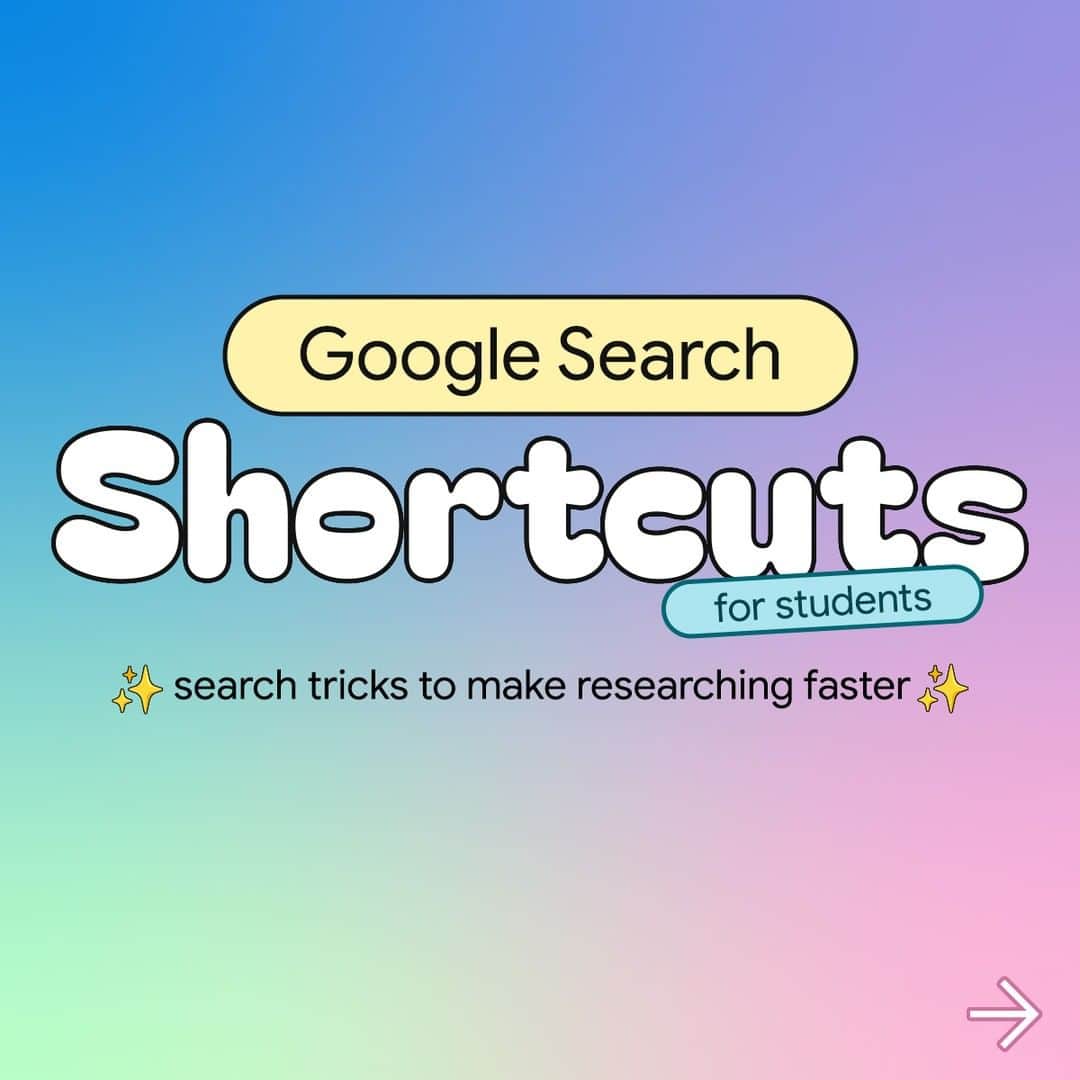Googleのインスタグラム：「PSA for students: save this for later 🔎」