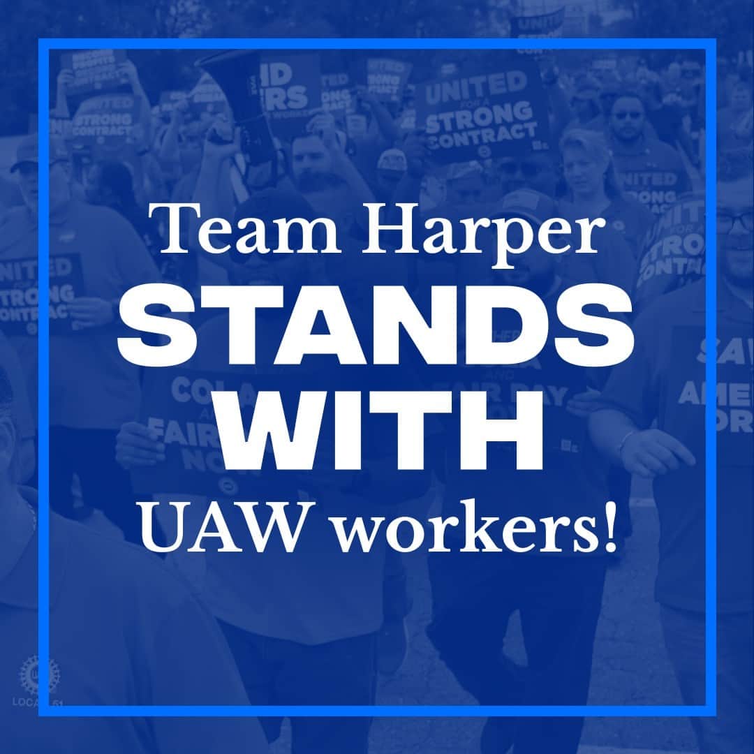 ヒル・ハーパーさんのインスタグラム写真 - (ヒル・ハーパーInstagram)「WE STAND WITH UAW WORKERS!  The Big Three have until 11:59 PM tomorrow, else workers will strike and demonstrate the power we have!」9月14日 4時00分 - hillharper