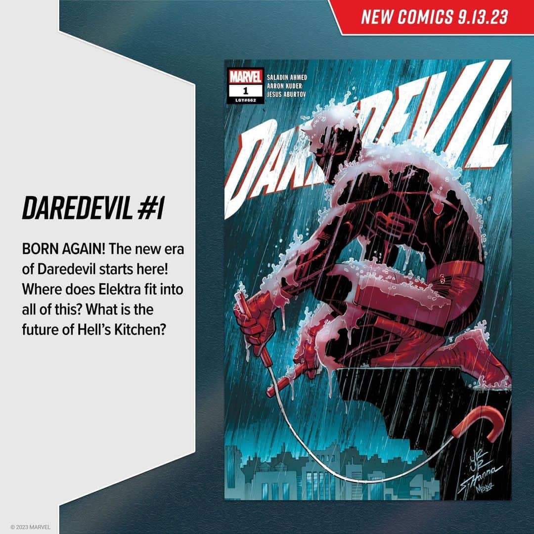 Marvel Entertainmentさんのインスタグラム写真 - (Marvel EntertainmentInstagram)「Daredevil's new era begins here! Explore 'Daredevil' #1 and more new #MarvelComics out today. #NCBD」9月14日 4時00分 - marvel