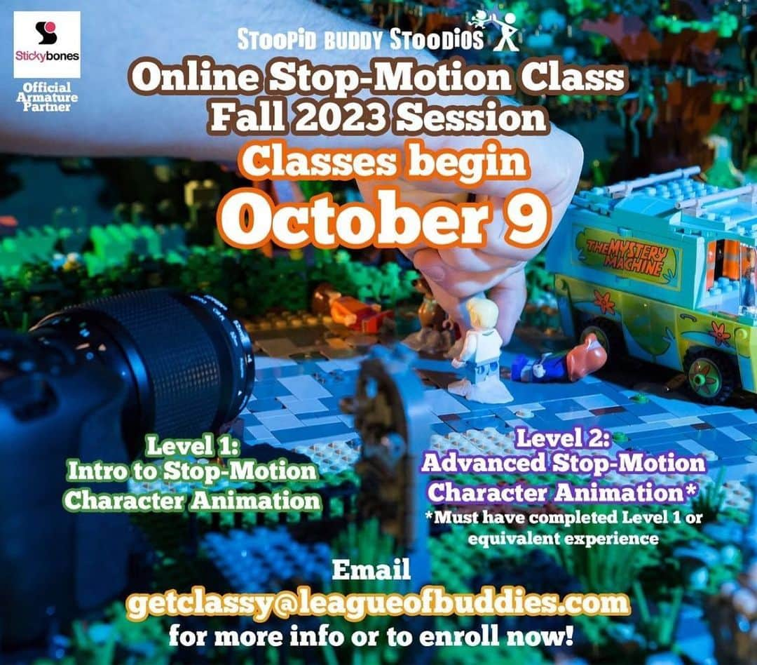 セス・グリーンのインスタグラム：「Want to learn stop motion?  @stoopidbuddystoodios Online fall animation classes will be starting OCTOBER 9!  Limited spots are available! Please email getclassy@leagueofbuddies.com to reserve your spot.」