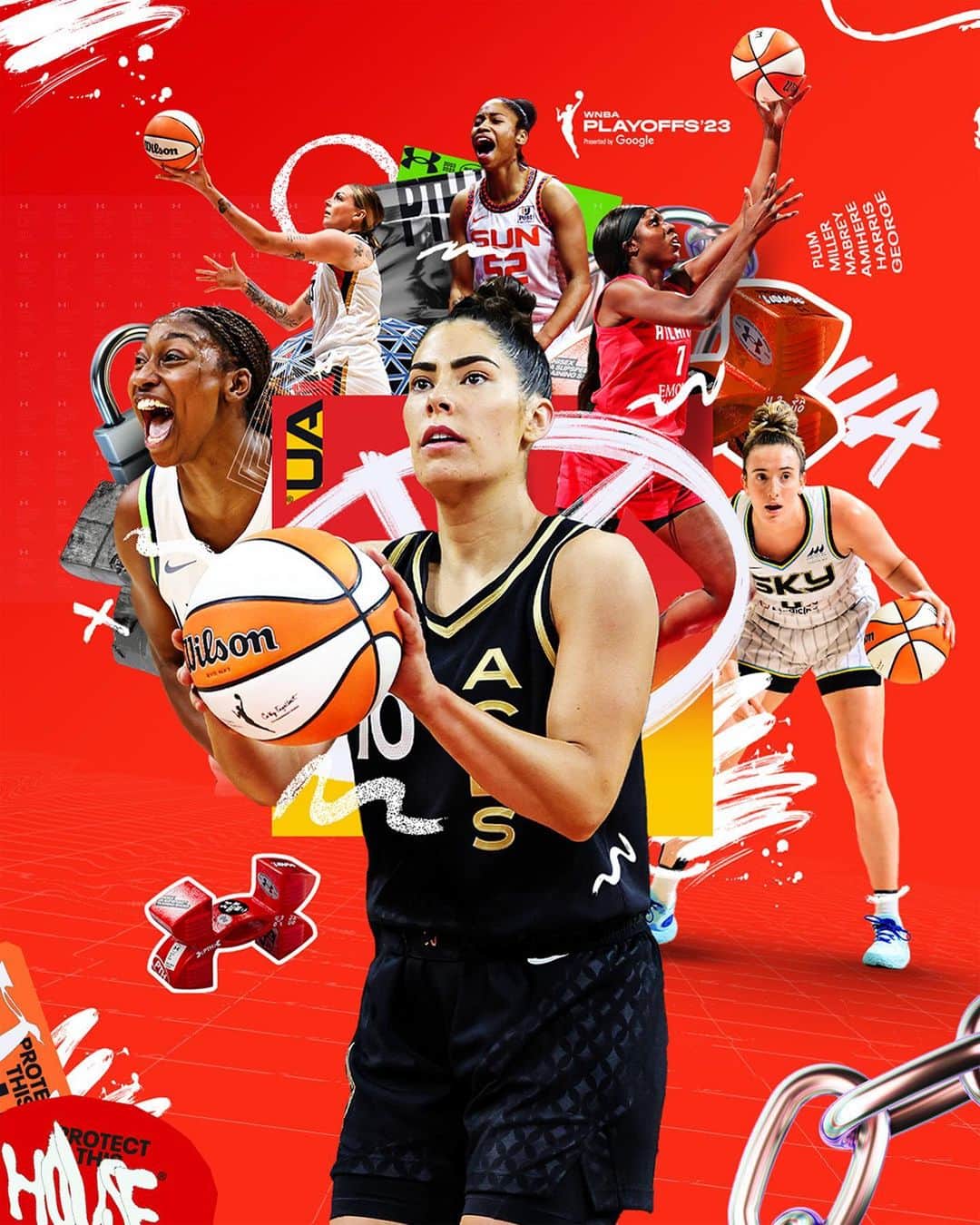 Under Armour Basketballさんのインスタグラム写真 - (Under Armour BasketballInstagram)「The WHOLE sqUAd pulling up to the @wnba playoffs 🏆」9月14日 4時59分 - uabasketball