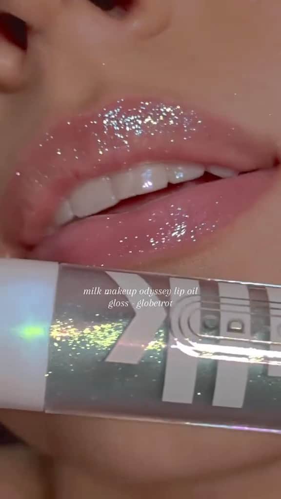 Milk Makeupのインスタグラム：「🚨Globetrot BACK IN STOCK @Sephora🚨 Y’all sold her out but she’s back and ready to keep your lips shining + hydrated✨ @miabgalvan this video is hypnotic 🌀 #milkmakeup #sephora #lipgloss」