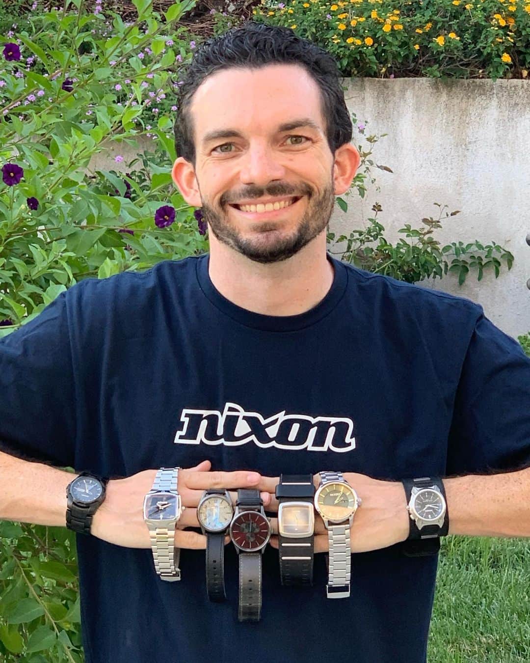 のインスタグラム：「“My very first Nixon was the Roadie. In 2004 for my birthday, my mom took me to the local Active Ride Shop and that was the watch she got for me. From that point on I was hooked!” - @mydearfable   We caught up with #Nixon collector, Steven Yuratovac, whose multi-decade collection has now entered the triple digits.   “I recently acquired my 100th Nixon watch! My collection spans over 20 years.”   Hit the link in our bio to read the full interview with Steven and to find out which watch was his hundredth one. Any guesses?」