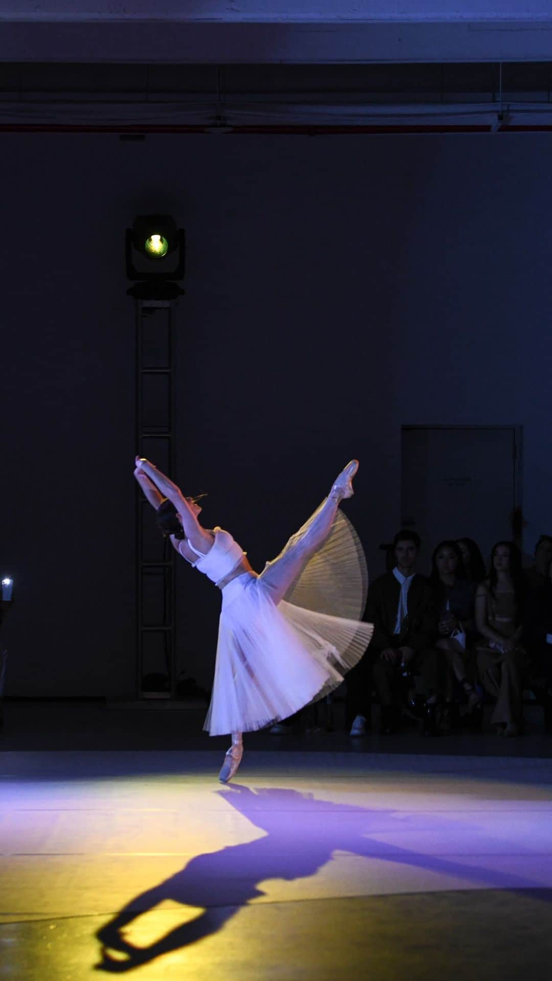 アディアムのインスタグラム：「Revisit @NYCBallet Principal Dancer @TilerPeck’s special performance at the #ADEAM Spring Summer 2024 Show wearing custom #ADEAM.」