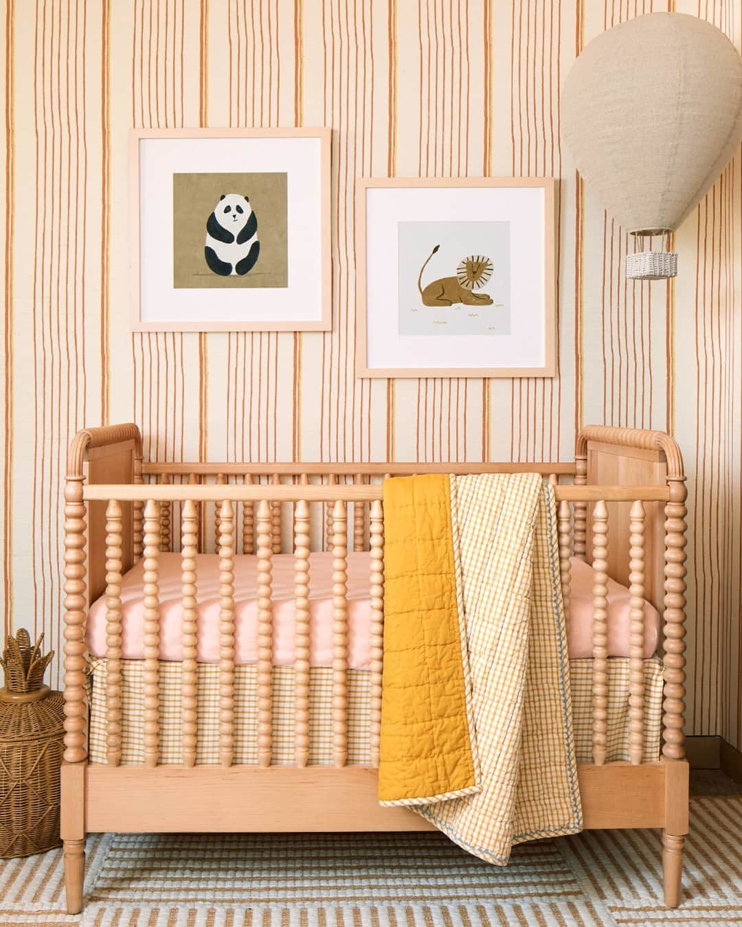ジャスミン・トゥークスのインスタグラム：「A better-for-them nursery. @rumerwillis thoughtfully chose healthier pieces for her baby girl Louetta's beautiful nursery–organic bedding, GREENGUARD Gold Certified furniture with FSC®-certified wood. Shop Rumer's full nursery and Real Registry at our link in bio.  #NurseryInspo #NurseryDesign #BabyRegistry #DreamNursery #WhimsicalNursery #BabyFurniture」