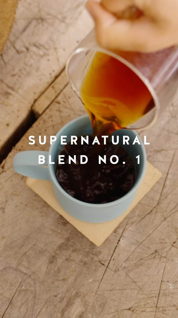 Blue Bottle Coffeeのインスタグラム：「How much do you know about natural processed coffees vs. washed processed coffees? Our Supernatural Blend No. 1 uses the less-common natural processing method to unlock its fruity, funky flavor profile. Watch to learn the key differences between the two processing methods.」