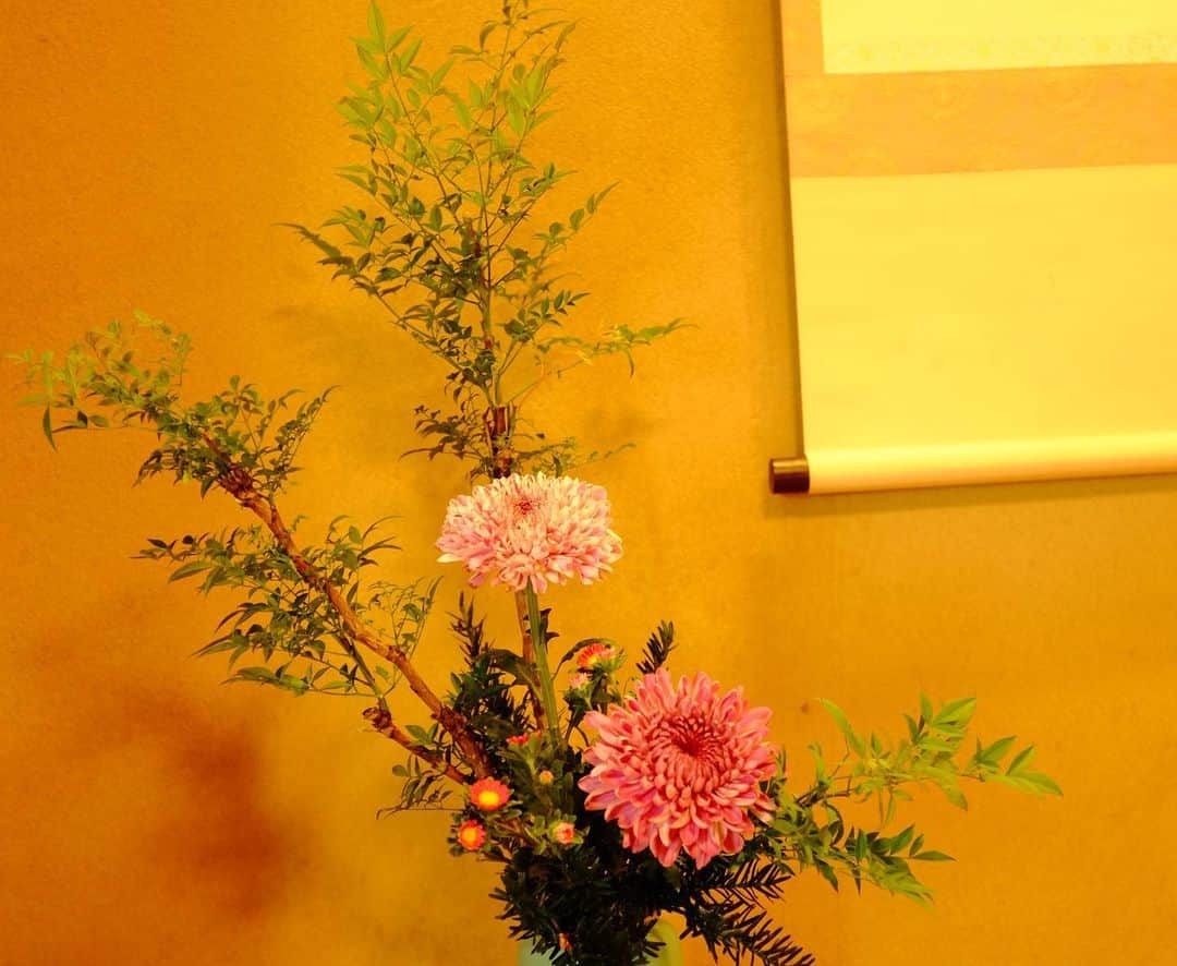真奈さんのインスタグラム写真 - (真奈Instagram)「ikebana life🌷  #꽃꽂이　#生け花 #生けまな　#ikebana」9月14日 9時12分 - manatmnt0116