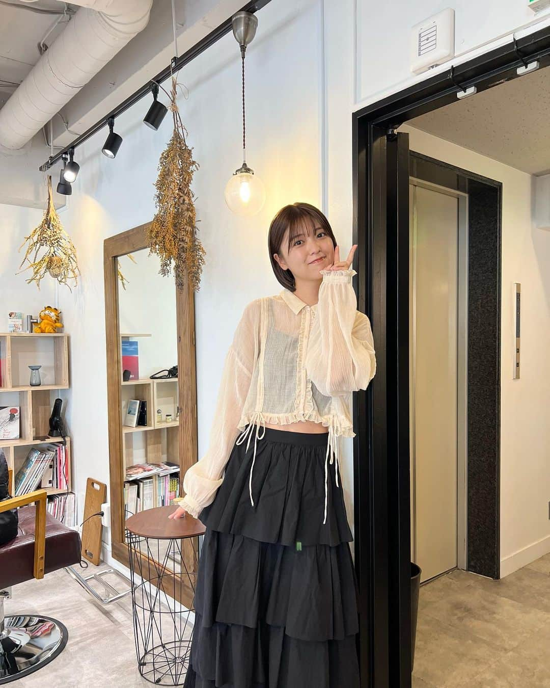 工藤美桜のインスタグラム：「髪の毛きれいにしてもらった〜ありがたや〜またがんばれます〜👏👏」