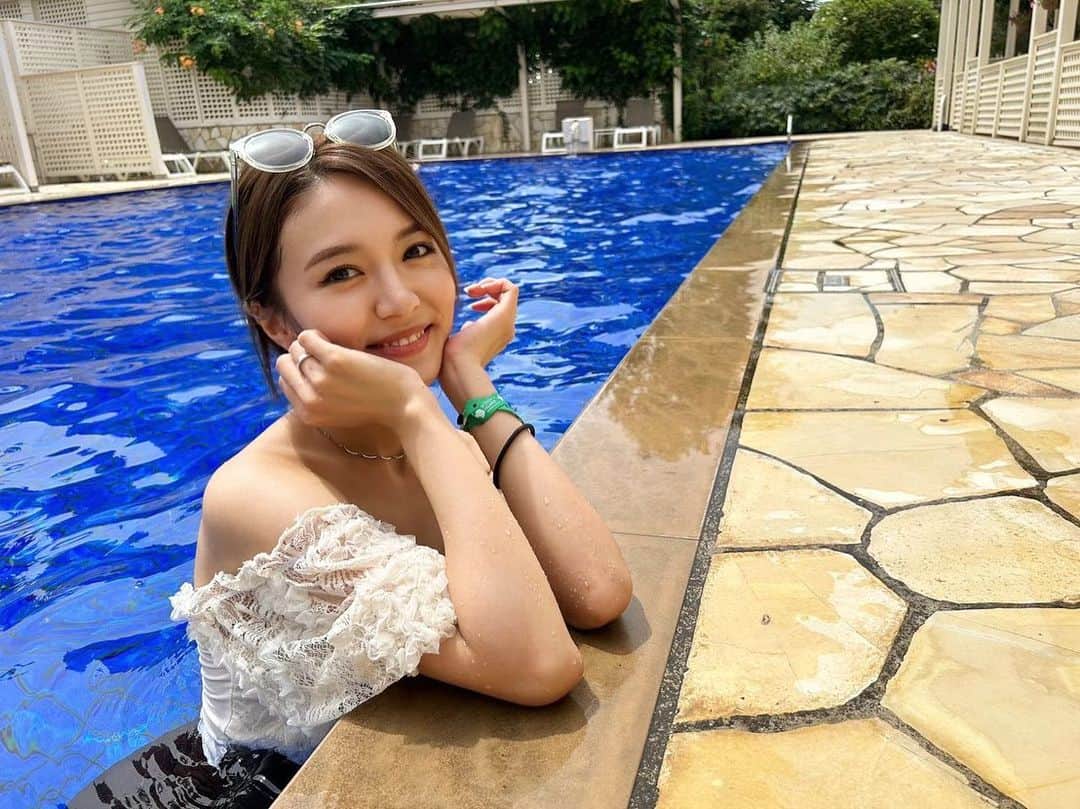 高嶋菜七さんのインスタグラム写真 - (高嶋菜七Instagram)「今年初プール☀️ みんなは夏らしいことしましたか？☺︎」9月14日 21時06分 - nana_takashima_tpd
