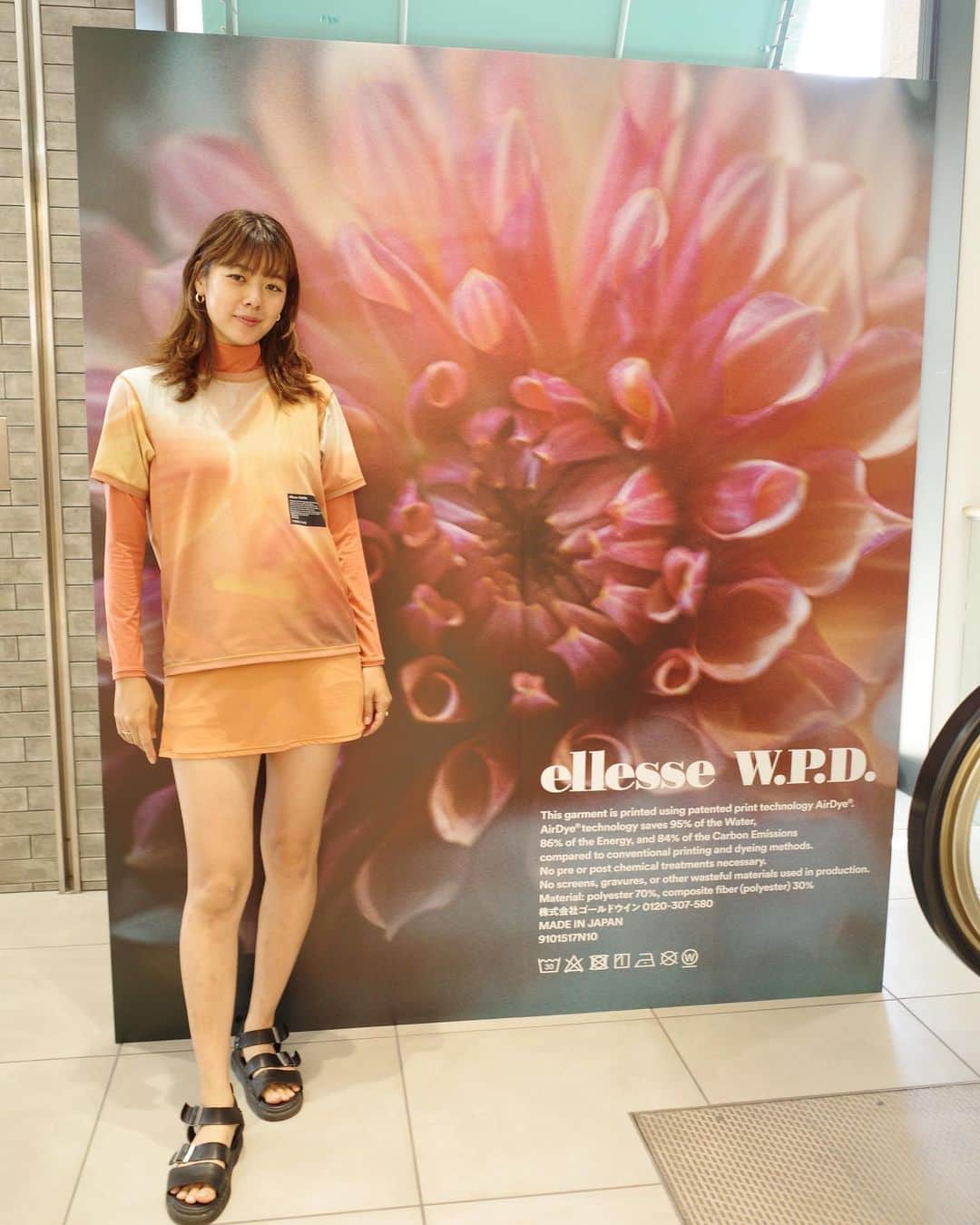 Asano Minamiさんのインスタグラム写真 - (Asano MinamiInstagram)「ellesse FALL＆ WINTER 2023 collection  @ellessejapan    お花の写真がプリントされたアイテムや、機能的で落ち着いたカラーバリエーションのテニスウェアが可愛くて試着させてもらいました🌼   テニスウェアだけど、UV加工がしっかりされてるから、ランニングや登山、農業でも使えそうだー！   POP UPスペースは恵比寿ガーデンプレイスで10月1日まで開催中です！ @logiplantsandflowers のお花のディスプレイも素敵でした♡   ぜひ足を運んでみてね🌼   #ellesse  #ellessePOPUP #エレッセ」9月14日 20時05分 - minami_asano