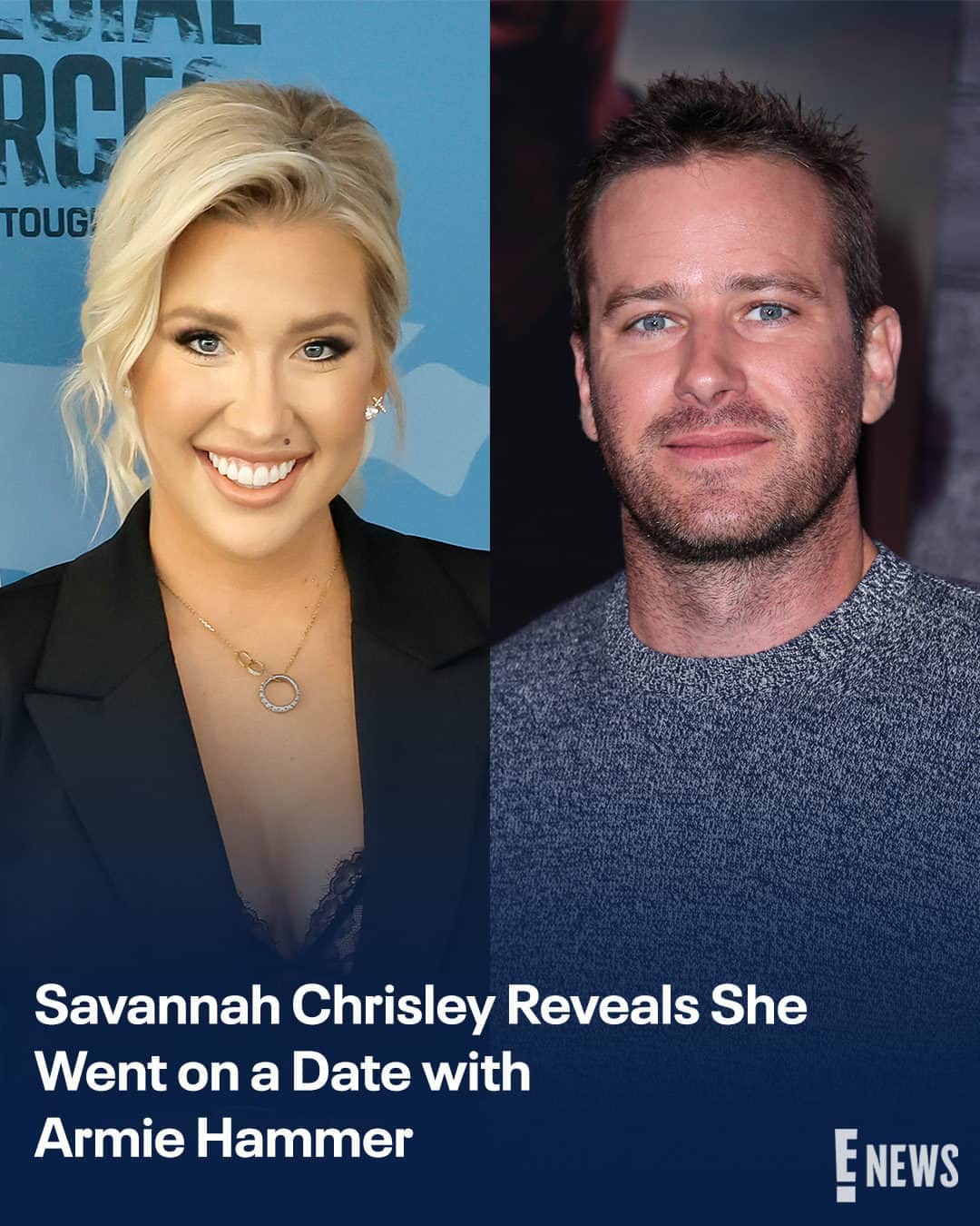 E! Onlineさんのインスタグラム写真 - (E! OnlineInstagram)「Savannah Chrisley once called Armie Hammer by his name. She details how it all went down at the link in bio. (@viallfiles /📷: Getty)」9月14日 21時01分 - enews