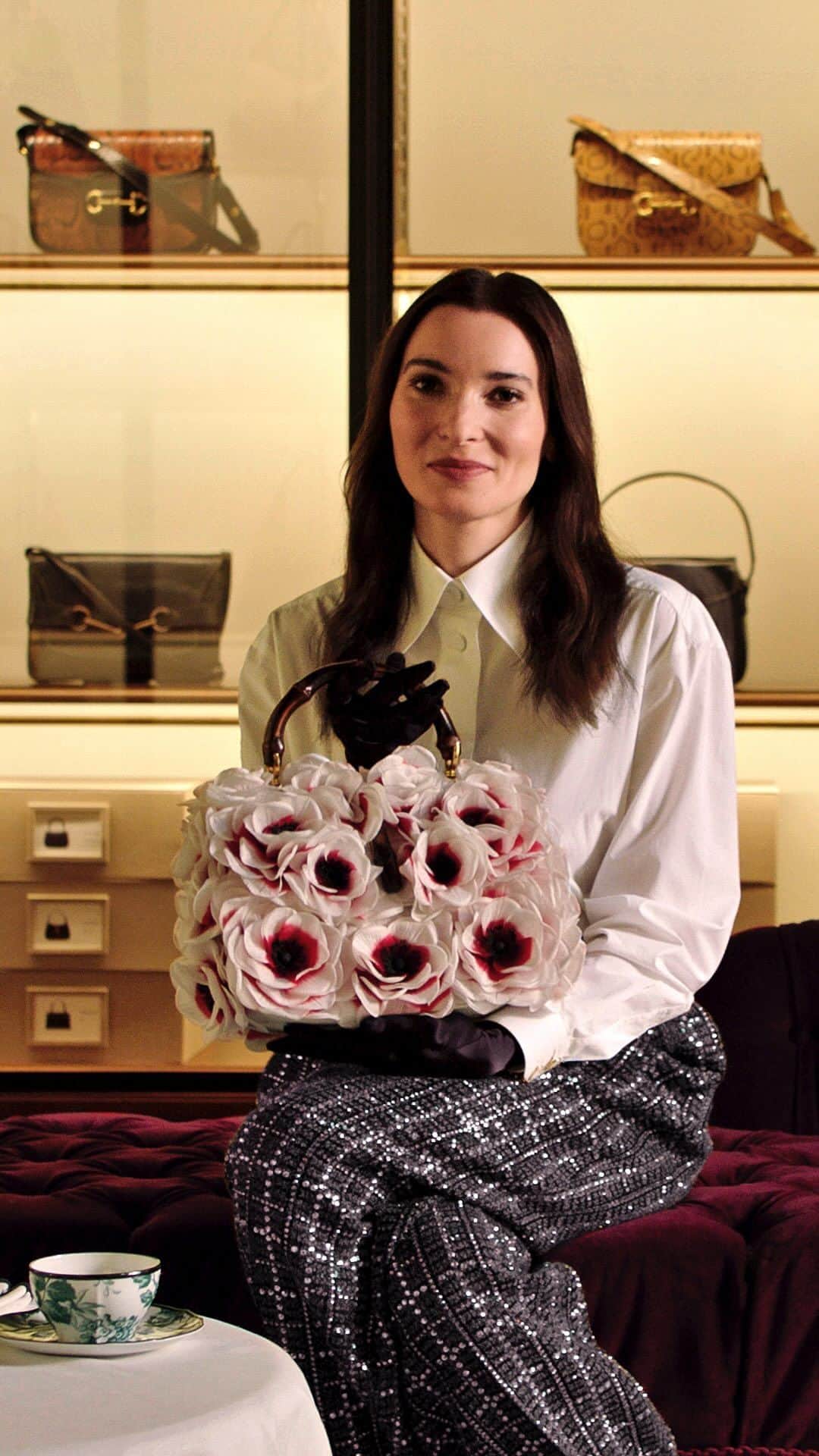 クリスティーズのインスタグラム：「Collecting heritage Rachel Koffsky, international head of handbags and accessories at Christie’s, enters the Gucci Archive to explore how Vault plays with the House’s heritage through its iconic handbags.   Discover more at the link in bio.   #GucciVault」