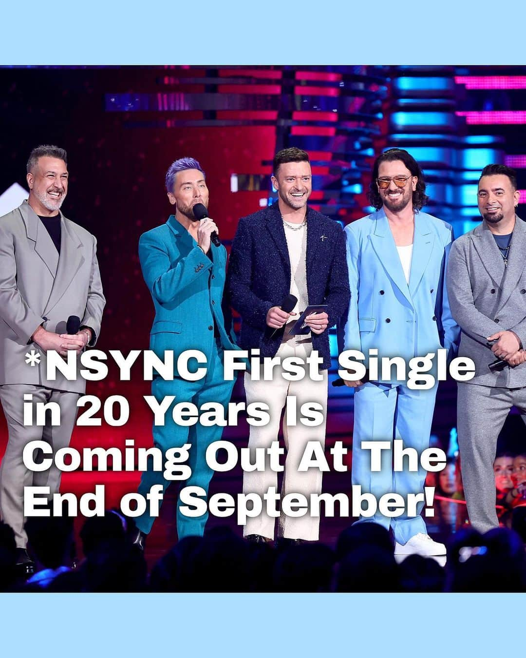 Just Jaredさんのインスタグラム写真 - (Just JaredInstagram)「*NSYNC will officially be releasing a brand new track after 20 years, called "Better Place", at the end of this month! Tap this photo at the LINK IN BIO for all the details! #NSYNC #JustinTimberlake #ChrisKirkpatrick #JCChasez #LanceBass #JoeyFatone #Trolls3 Photos: Getty」9月14日 13時28分 - justjared