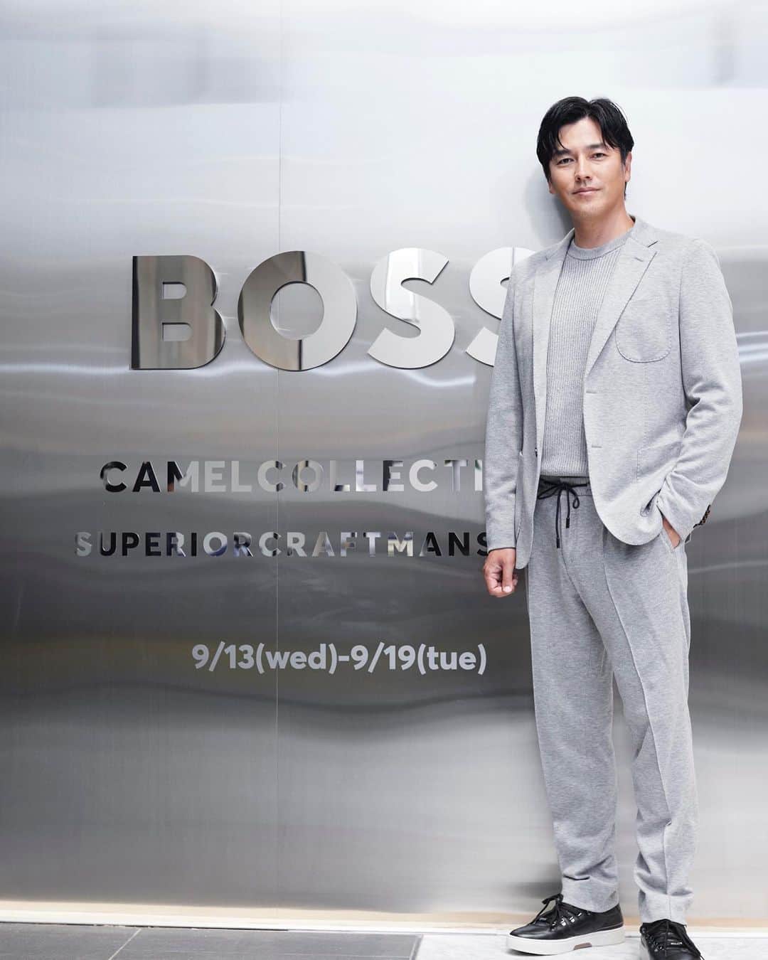 要潤のインスタグラム：「BOSS POP UP STORE 伊勢丹新宿店 メンズ館１階 ザ・ステージ にてPOP-UP ストアオープン 9月13日(水) ～9月19日(火) 午前10時～午後8時  まで開催中😊🎉  指定のTシャツをご購入いただくと、BOSS オリジナル パッチを購入いただいたTシャツに付けてもらえます！  とってもオシャレな空間です🌈  BOSSの皆さんありがとうございました🙏  #BeYourOwnBOSS」