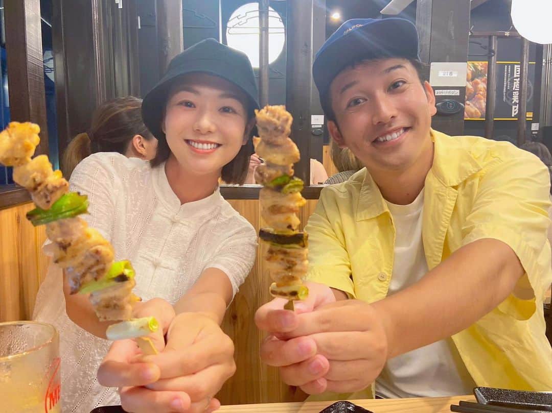 のインスタグラム：「兄貴族と森貴族が鳥貴族へ🐓  KKBの柏野さんと山芋の鉄板焼を２つ食べました。」