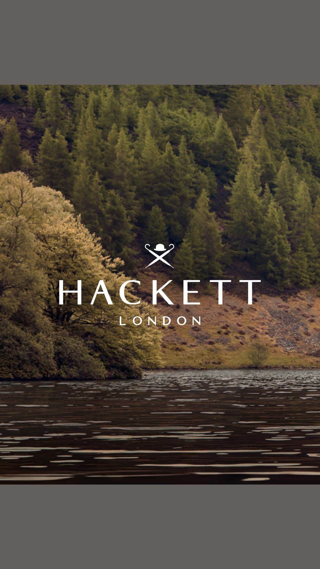 ハケットのインスタグラム：「Join Formula One World Champion Jenson Button and acclaimed British actor Matthew Goode on a trip through the majestic and rugged landscape of Scotland as they unveil the AW23 collection.   #HackettLondon #HowToHackett  Director @iamyorkie  Director of Photography: @johnfisher_dop  Creative Agency: @dentsucreative.es  Make-up: @petransellge  Stylist: David Bradshaw」