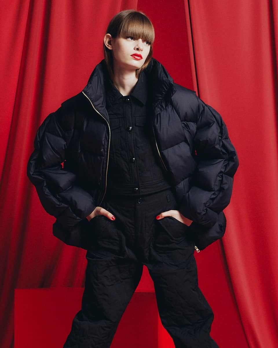 Double Standard Clothingのインスタグラム：「. 《'23 AW COLLECTION PRE ORDER vol.3》 - OUTER SELECTION - 予約受付期間：9.14(Thu) - 9.20(Wed)  [OUTER] DSC / イントレチャートダウンジャケット(予約) price. 81,400円(税込) color. オフ / ラベンダー / ブラック size. 36 / 38 お届け予定...10月上旬  ------------------------------------------- #doublestandardclothing #tokyo #DSC #sov #nightstore #2023aw #preorder #fashion #ootd」
