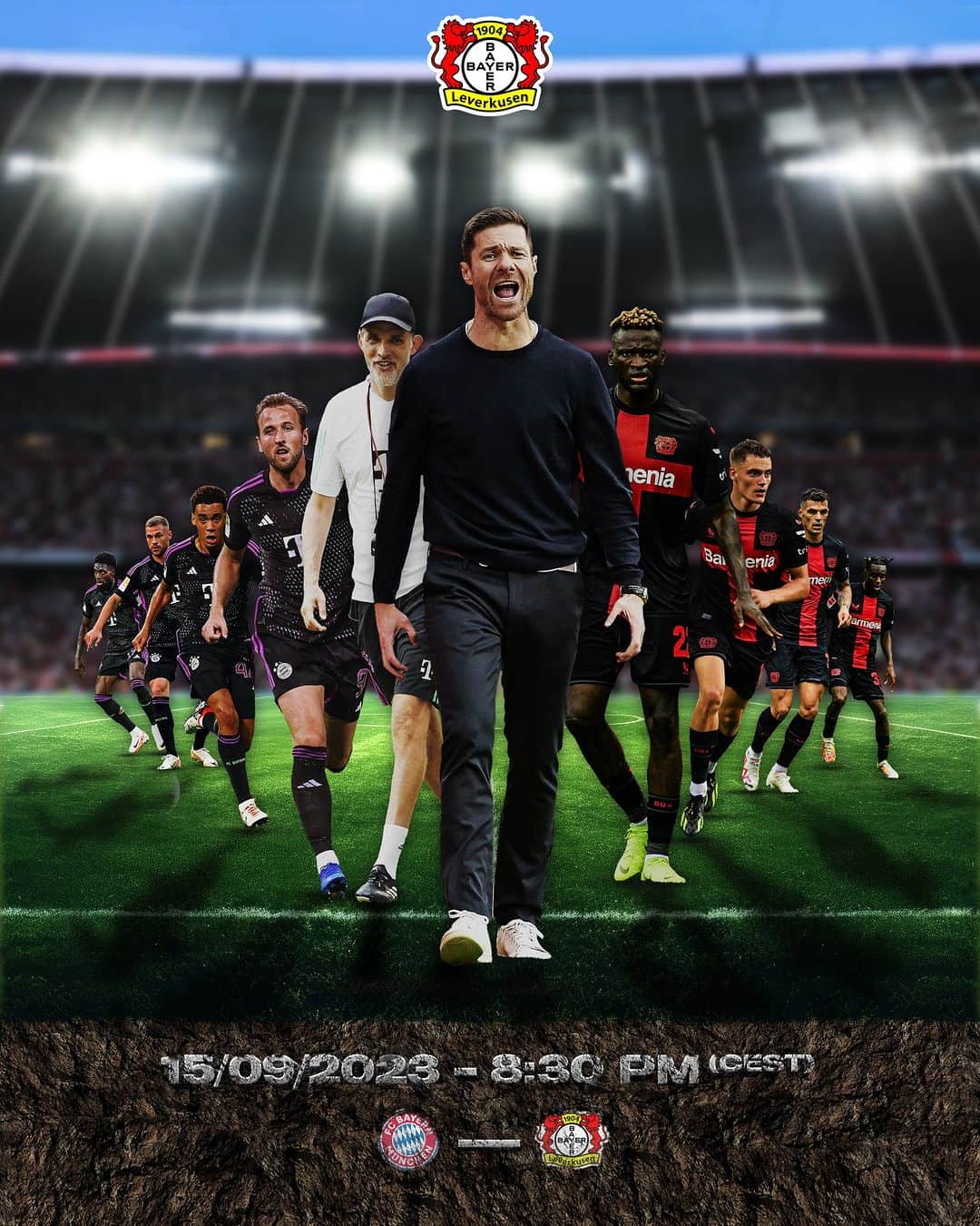 バイエル・レバークーゼンのインスタグラム：「⏳ Top match countdown is on – Hyped for #Bundesliga matchday 04! ⚫️❤️‍🔥  🔜 #FCBB04 #Bayer04 #Werkself」