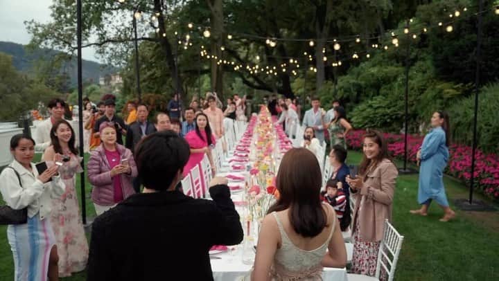 キンバリー・アン・ウォーテマス・ティアムシリのインスタグラム：「Our rehearsal dinner was a fairytale 💖 #MarKimTheWedding」
