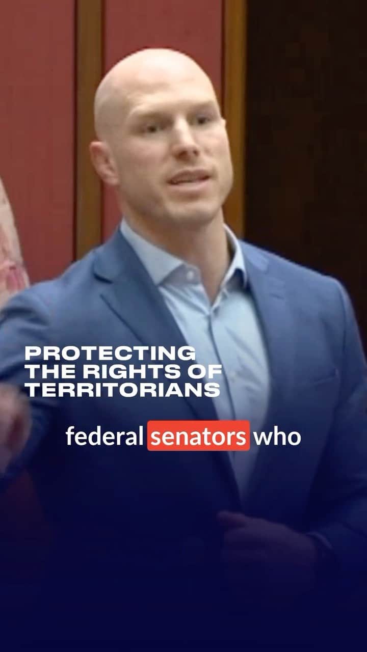 デビッド・ポーコックのインスタグラム：「It took two decades to restore territory rights. We’re seeing another attempt to override a decision made by the ACT legislative assembly.  This has to stop.」