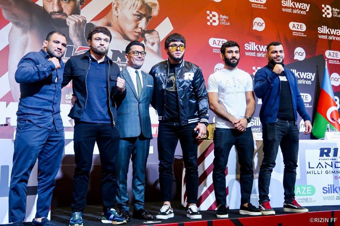 RIZIN FF OFFICIALのインスタグラム：「#RIZIN_LANDMARK7 in #Azerbaijan Press Conference/Thu Sep.14,2023 Photos.📸  #RIZIN #RIZINFF」