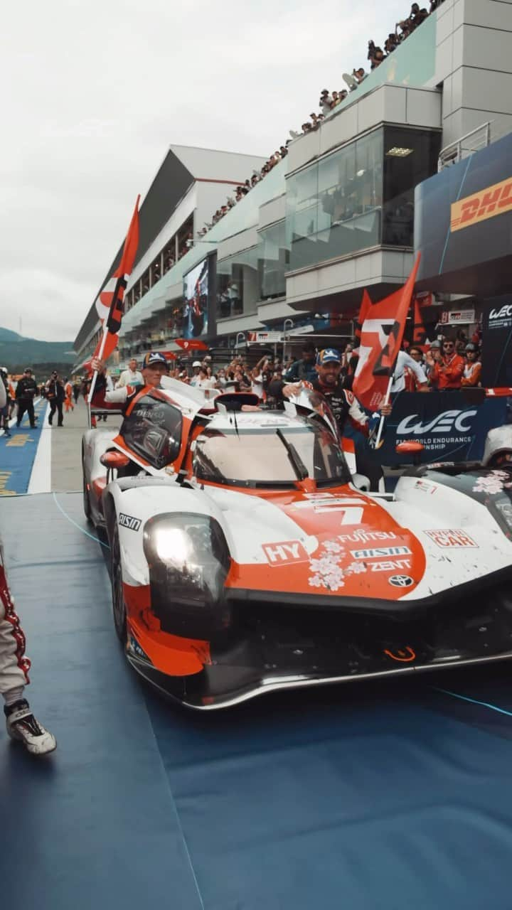 小林可夢偉のインスタグラム：「Absolute domination on home soil for @tgreurope as they clinched their 9th victory in Fuji out of 10 races.  #WEC #6HFuji @tgreurope」