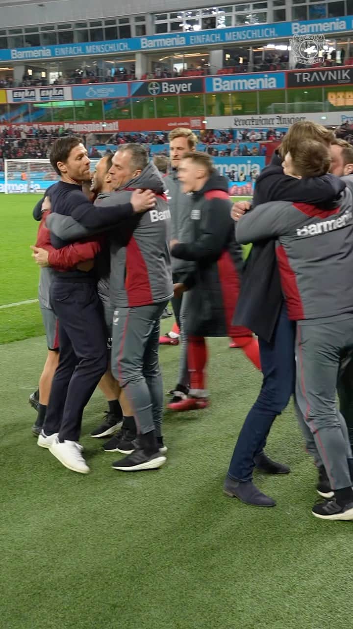 バイエル・レバークーゼンのインスタグラム：「🔥 THIS winning feeling. 🤩 Ready for our next matchup. 💪  🔜 #FCBB04 #Bayer04 #Werkself」