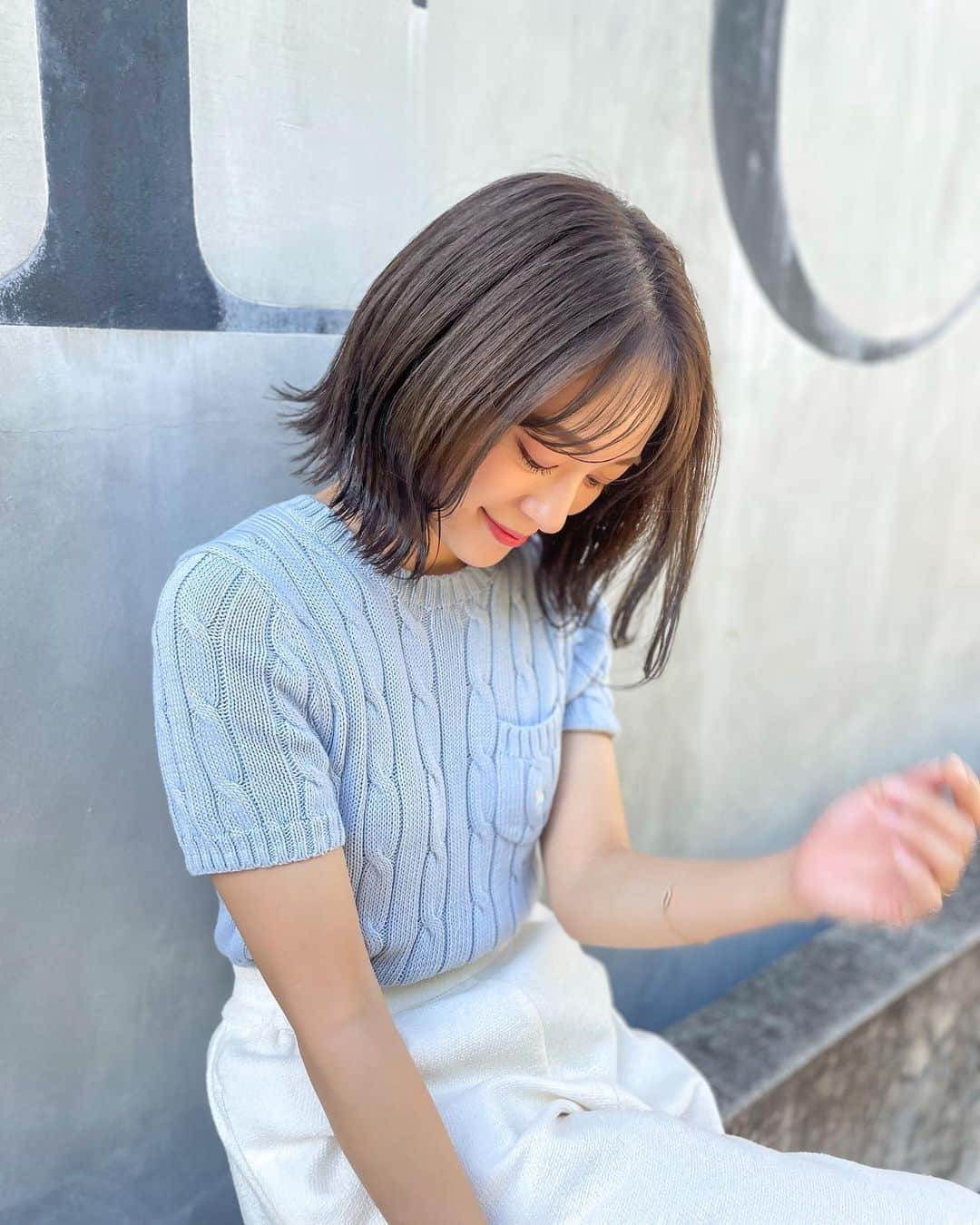 chayさんのインスタグラム写真 - (chayInstagram)「ヘアメンテ💇‍♀️✨ 今回はアッシュを抑え気味のカラーにしていただきました♡ 前髪もまた少しカット☺️ このくらいの前髪ほんと便利✌️  #cieca」9月14日 19時27分 - chay1023_official