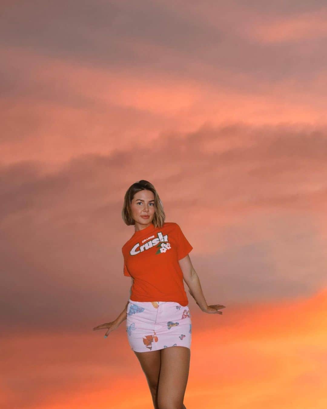 Amber Fillerup Clarkのインスタグラム：「Lately in ambyland 🍊」