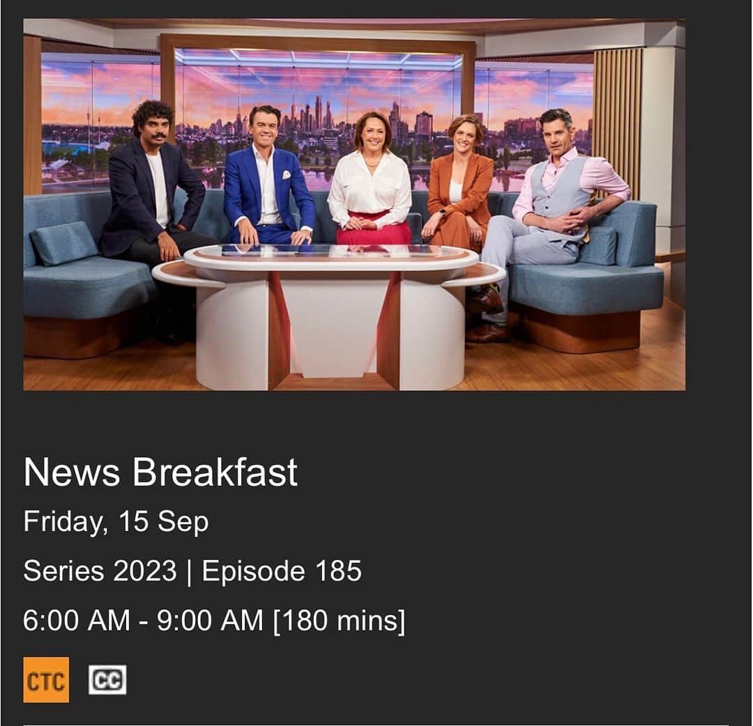 デイヴィッド・ギャレットのインスタグラム：「Hey Australians! 📺 I will be live on TV on @abctv #newsbreakfast very soon! Tune in!  #davidgarrett #newsbreakfast #morningtv #liveontv #australia #sydney」
