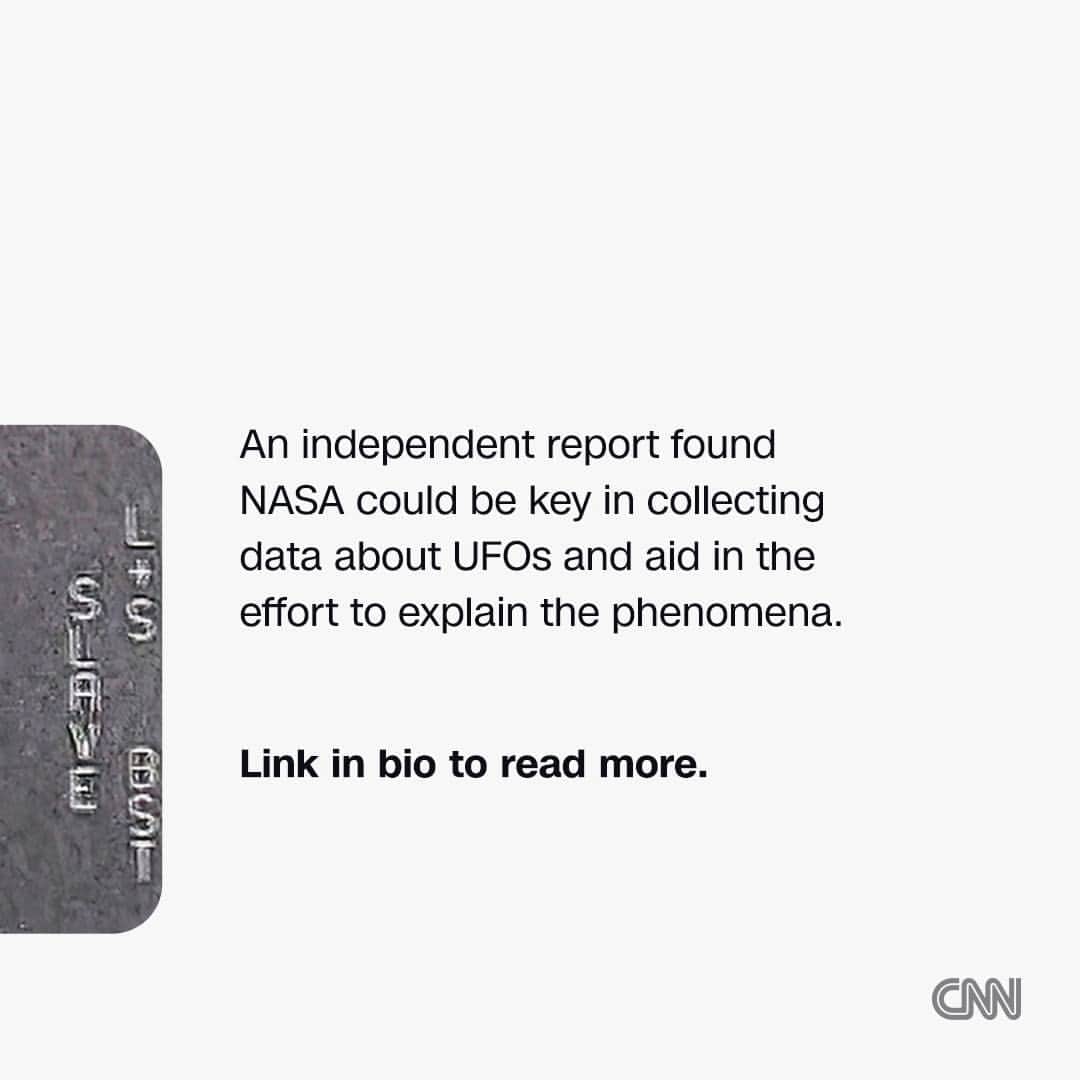 CNNさんのインスタグラム写真 - (CNNInstagram)「An independent report found that NASA could play a crucial role in collecting more data on UFOs — or what are officially known as unidentified anomalous phenomena.  The report comes from an independent group of experts and scientists who set out in 2022 to create a road map for NASA to begin aiding research into UAP, sifting through data to determine whether and how the mysterious phenomena can be studied scientifically. The team found no hard evidence that the unexplained occurrences come from intelligent alien life.  Read more at the link in our bio.  📷: Department of Defense/AP/FILE」9月15日 6時04分 - cnn