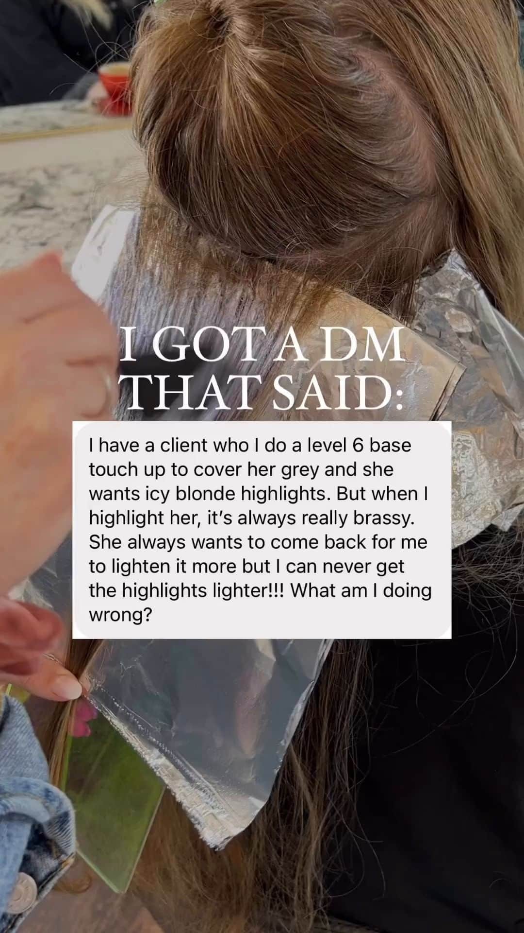 CosmoProf Beautyのインスタグラム：「Q: Is it possible to have a client who you do a level 6 base touch up to cover her grays but wants icy blonde highlights?   A: By @the.blonde.chronicles - my personal opinion is cool blonde and a permanent base color that gets touched up every 6 weeks cannot coexist 😅 Are there exceptions to this? YES! Like maybe if the client gets a really light base touch up and/or their hair is incredibly strong and can handle a lot of lightening. But otherwise, I never ever promise cool toned blonde to my permanent base color clients. I say at best we may end up with warm golden/caramel tones, and if we get lighter or cooler. Most of the time, permanent color can be challenging to lift through…especially if it’s darker than a level 6.  How would you answer that question? Let us know in the comments.   ► Visit us in-store or online at www.cosmoprofbeauty.com for all your blonding and hair coloring needs.  #CosmoProf #hairstylist #hairtutorial #hairideas #haircolorist」