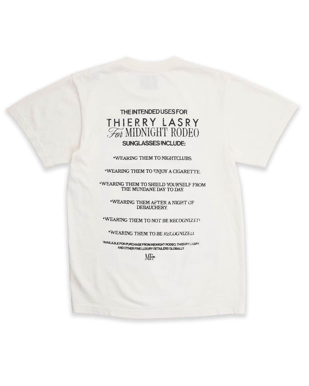 ティエリー ラスリーさんのインスタグラム写真 - (ティエリー ラスリーInstagram)「the THIERRY LASRY x MIDNIGHT RODEO Collaboration T-shirt is now available online #thierrylasry」9月14日 21時48分 - thierrylasry