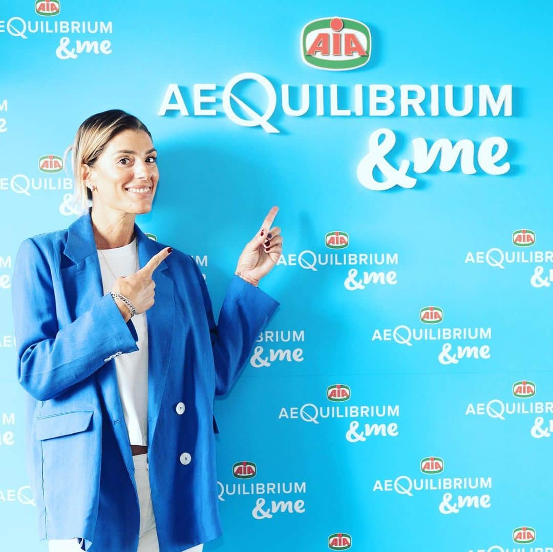 フランチェスカ・ピッチニーニのインスタグラム：「Ciao ragazzi!  Oggi sono a Milano con AeQuilibrium AIA per il lancio della nuova linea AeQuilibrium&Me! Io me ne sono già innamorata, soprattutto per i miei spuntini pre e post allenamento! Provateli e fatemi sapere che ne pensate!   @aequilibrium_aia  #AeQuilibriumAIA #AeQuilibrium&Me #adv」