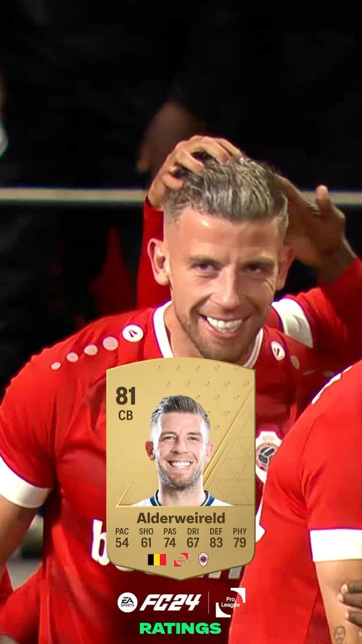 トビー・アルデルヴァイレルトのインスタグラム：「Presenting the highest rated @proleaguebe #FC24 player! 🤩  @tobyalderweireld 👏🎮」