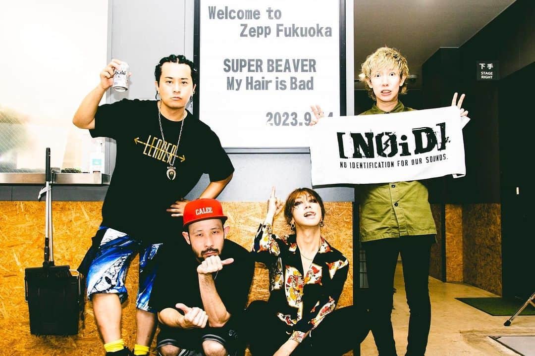 青木カズローのインスタグラム：「SUPER BEAVER、福岡ライブ殺影完了。 #写殺」