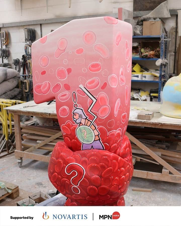のインスタグラム：「This MPN (Myeloproliferative neoplasms) Awareness Day the team at @NovartisUK, in collaboration with @MPNVoice, worked with mural artists from around the United Kingdom to create an exhibition that brings to life the symptoms of MPNs. The exhibition that launched today in London includes giant numbers with painted art using the input of real-life experiences from people living with MPNs.   #BloodCancerAwarenessMonth #MPNAwarenessDay」