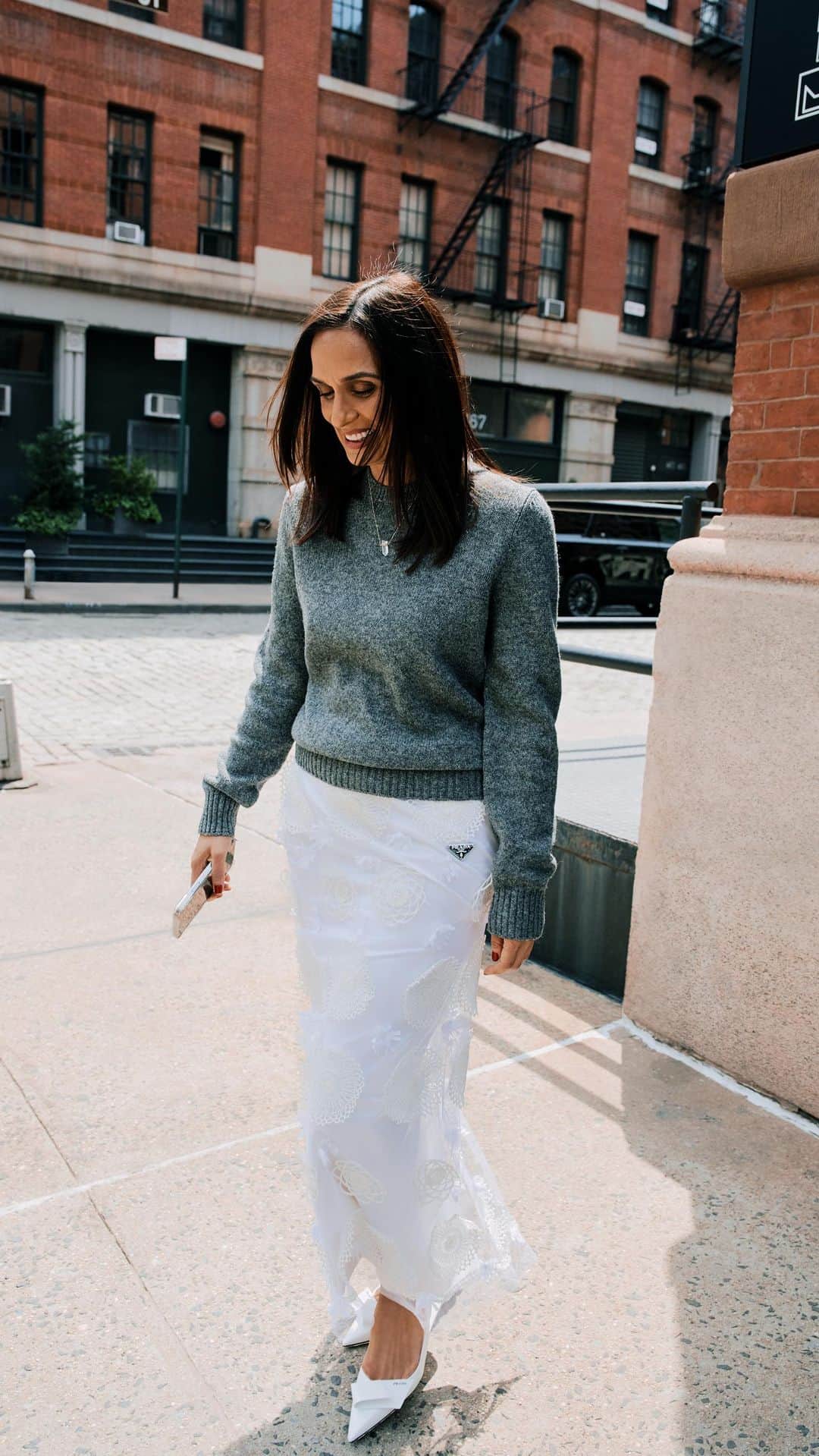 Saks Fifth Avenueのインスタグラム：「Skirt alert... 🚨 @roopal_patel wore fall’s must-have silhouette during #NYFW and now we’re rushing to recreate the look. Tap View Products or head to our IG Stories for more. #Saks」