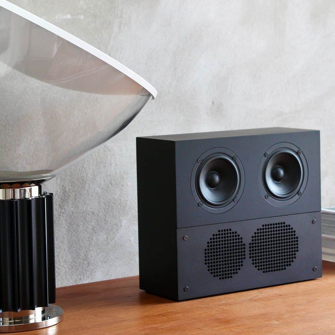 Design Milkのインスタグラム：「Small but mighty is the @nocsdesign Mini! 🎶 These speakers boast Scan Speak drivers + a custom subwoofer, offering incredible sound in a compact frame. With the ability to connect up to eight Minis for the ultimate multi-room audio experience, your ears are in a sound-sational treat!  See more about it at the link in bio. 🔗」