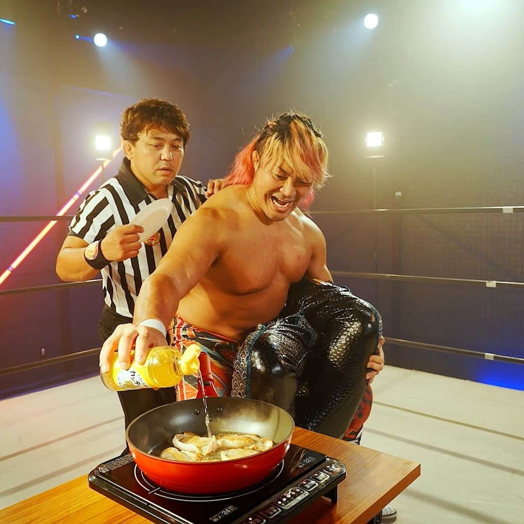 新日本プロレスのインスタグラム：「GO!A・酢🦁 #PR  #カンタン酢　njpw」