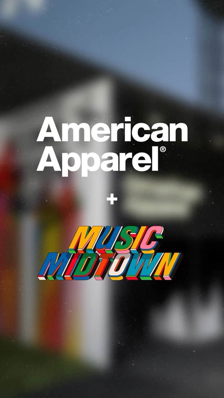 American Apparelのインスタグラム：「Level up your festival fits at @musicmidtown with American Apparel - this weekend only.  We’ll see you there ✌️.  #AmericanApparel #MusicMidtown」