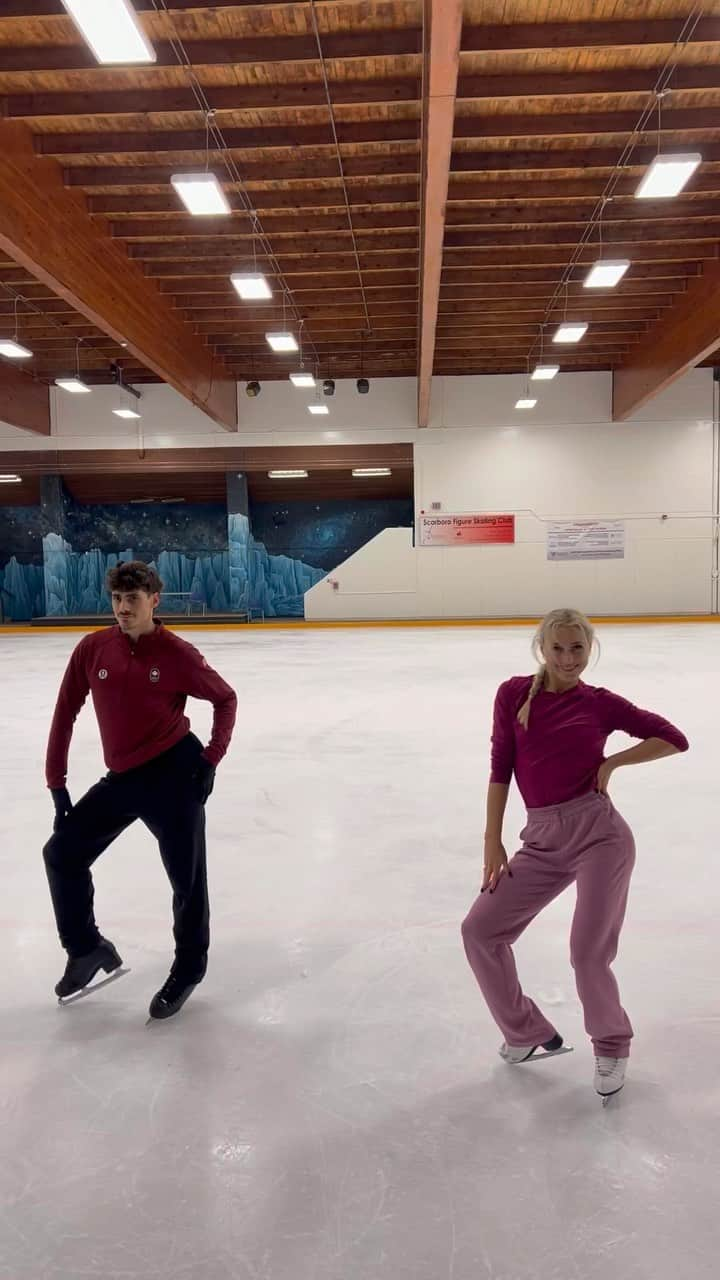 パイパー・ギレスのインスタグラム：「Just a little Thursday dance for your feed 🕺🏼💃🏼🪩 Let’s see who else can play around with this on the ice. Give us a tag if you do  - - #figureskating #iceskating #icedance #dance #thursdayfun #trendydance #skating #thursday #trendingreels #dancereel #figureskatinglife #figureskatingedit」