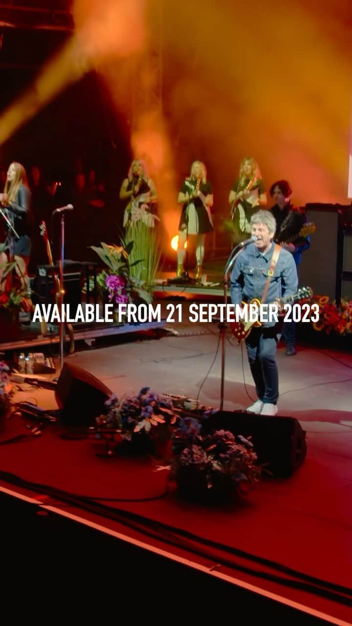 のインスタグラム：「Just one week to go until Noel Gallagher’s High Flying Birds’ huge Wythenshawe Park homecoming show is available to stream worldwide!  Available September 21st, with unlimited rewatches, get your tickets via @onairevents via the link in bio」