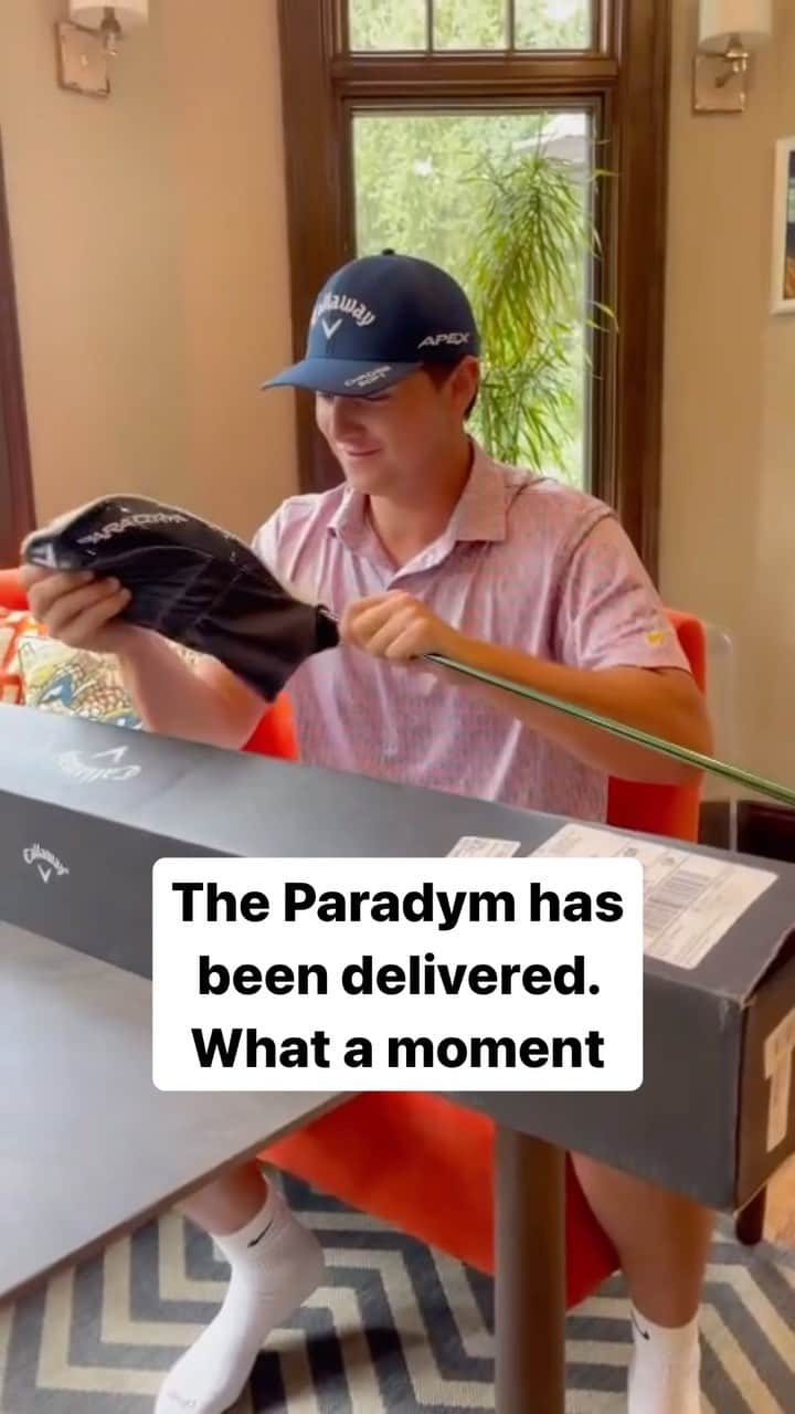 ジョン・ラームのインスタグラム：「@charlie_fish.4 got his Paradym today after stepping up and hitting the fairway at the @queencitylpga pro-am last week 🔥」