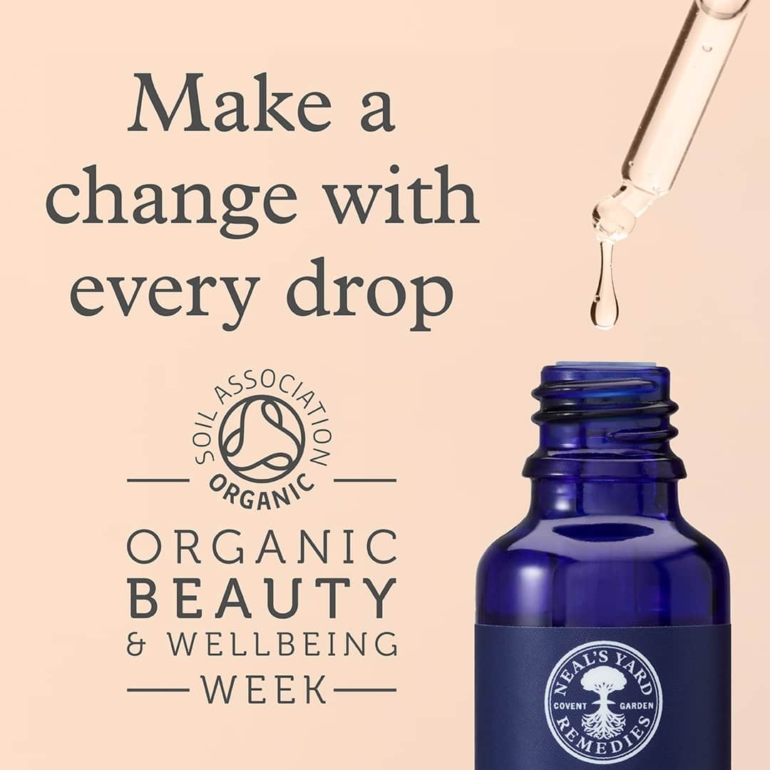 Neal's Yard Remediesのインスタグラム：「Make a change with every drop this Organic Beauty Week 🌱✨⁠ ⁠ Protecting the environment has always been at the core of what we do, which is why we're committed to creating organic beauty & wellbeing products that are good for you, and good for the planet. In fact, we were the first UK health & beauty brand to use certified organic ingredients in skincare over 30 years ago.⁠ ⁠ So, what does organic beauty actually mean? 🌸⁠ ⁠ Organic beauty is the formulation of cosmetic products using organically farmed ingredients. The term has garnered popularity over the years, but the problem with its excessive use lies in the law; there are no legal guidelines for organic products in the beauty industry. That said, there is an easy and reliable way to decipher organic claims – through independent bodies and trusted certifiers with transparent and exceptionally high standards, whose logos you’ll find on the packaging.⁠ ⁠ The Soil Association is the UK’s gold-standard organic certification body for food, farming, beauty and wellbeing. The logo means that the product has met a strict set of standards, to ensure that their ingredients and products sustain the health of Wildlife and nature, animals, soils and people.⁠ ⁠ Head to our latest blogpost in our bio where we interview the @soilassociation on their 50th anniversary.」